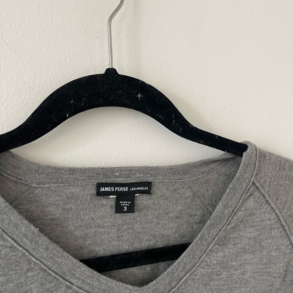 James Perse Grey Long Sleeve Wool Cashmere - Picture 4 of 7